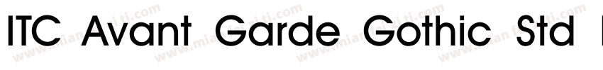 ITC Avant Garde Gothic Std MD字体转换